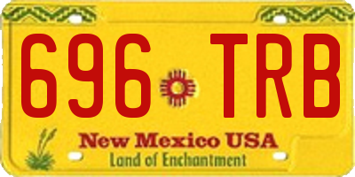 NM license plate 696TRB