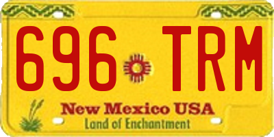 NM license plate 696TRM