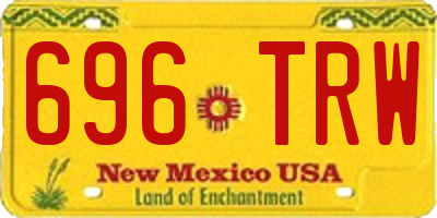 NM license plate 696TRW