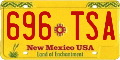 NM license plate 696TSA