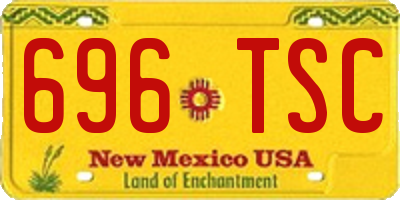 NM license plate 696TSC