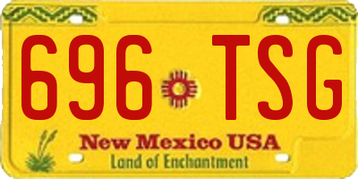 NM license plate 696TSG