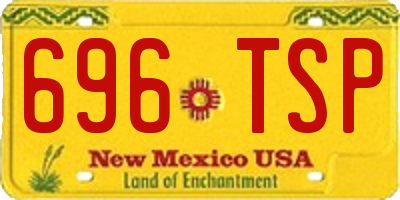 NM license plate 696TSP