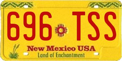 NM license plate 696TSS