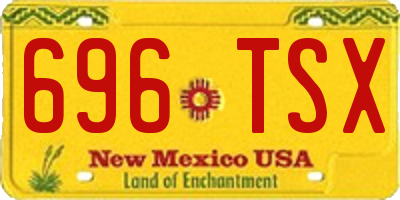 NM license plate 696TSX