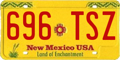 NM license plate 696TSZ