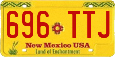 NM license plate 696TTJ