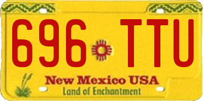 NM license plate 696TTU