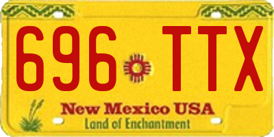NM license plate 696TTX