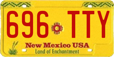 NM license plate 696TTY