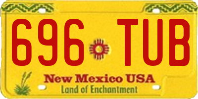 NM license plate 696TUB