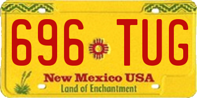 NM license plate 696TUG