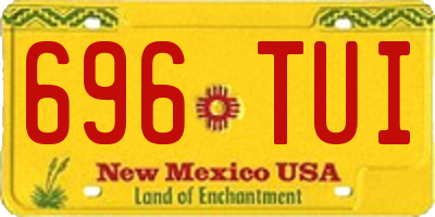 NM license plate 696TUI
