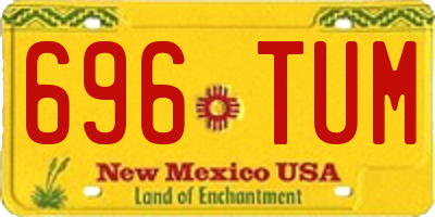 NM license plate 696TUM