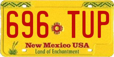 NM license plate 696TUP
