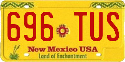 NM license plate 696TUS