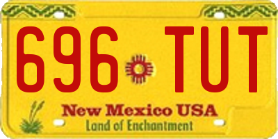 NM license plate 696TUT