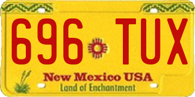 NM license plate 696TUX