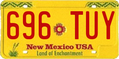 NM license plate 696TUY