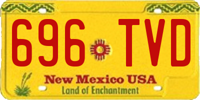 NM license plate 696TVD
