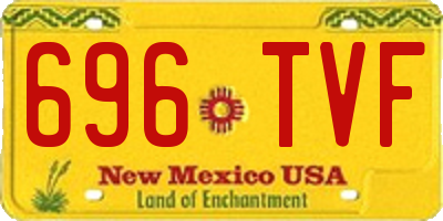 NM license plate 696TVF