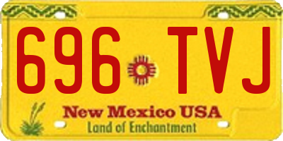 NM license plate 696TVJ
