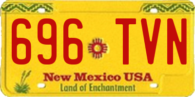 NM license plate 696TVN