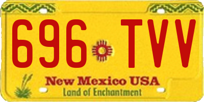 NM license plate 696TVV