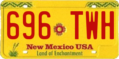 NM license plate 696TWH