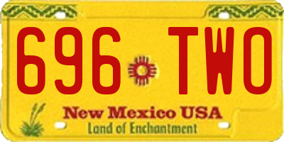 NM license plate 696TWO