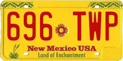 NM license plate 696TWP