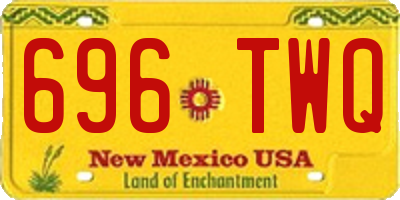 NM license plate 696TWQ