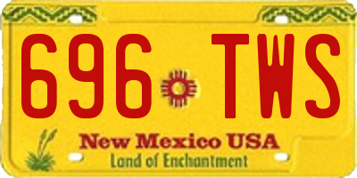 NM license plate 696TWS
