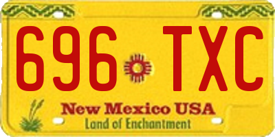 NM license plate 696TXC