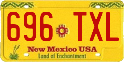 NM license plate 696TXL