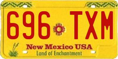 NM license plate 696TXM