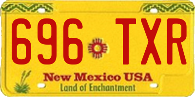 NM license plate 696TXR