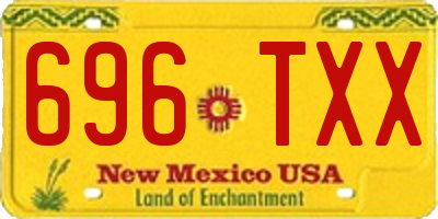 NM license plate 696TXX