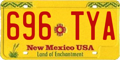 NM license plate 696TYA