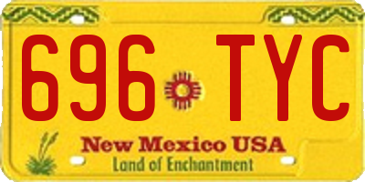 NM license plate 696TYC
