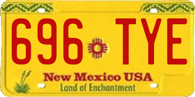 NM license plate 696TYE