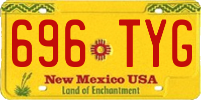 NM license plate 696TYG