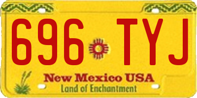 NM license plate 696TYJ