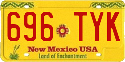NM license plate 696TYK