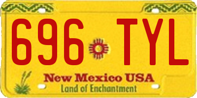 NM license plate 696TYL