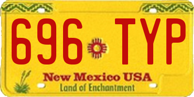 NM license plate 696TYP