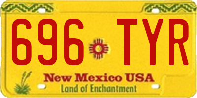 NM license plate 696TYR