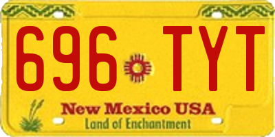 NM license plate 696TYT