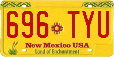 NM license plate 696TYU