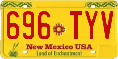 NM license plate 696TYV
